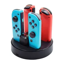 Charging Dock Station Charger Cradle 4 In 1 USB Charger Stand Holder for Switch NS Joy-Con with 2 Extra USB Port& LED Indicator