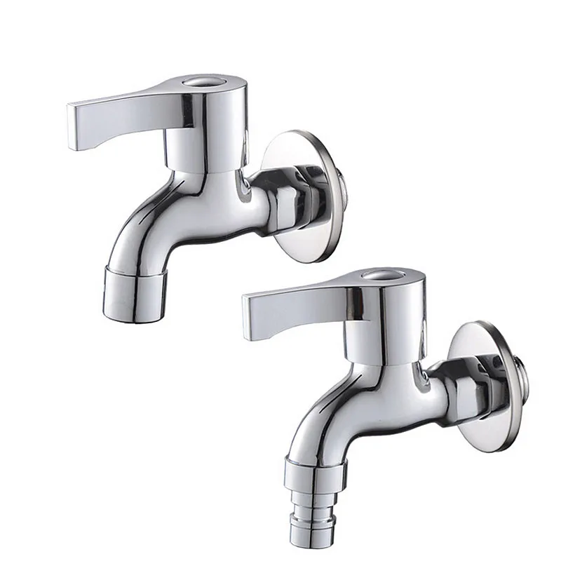 Wall Mounted Washing Machine Faucet Single Handle Toilet Brass
