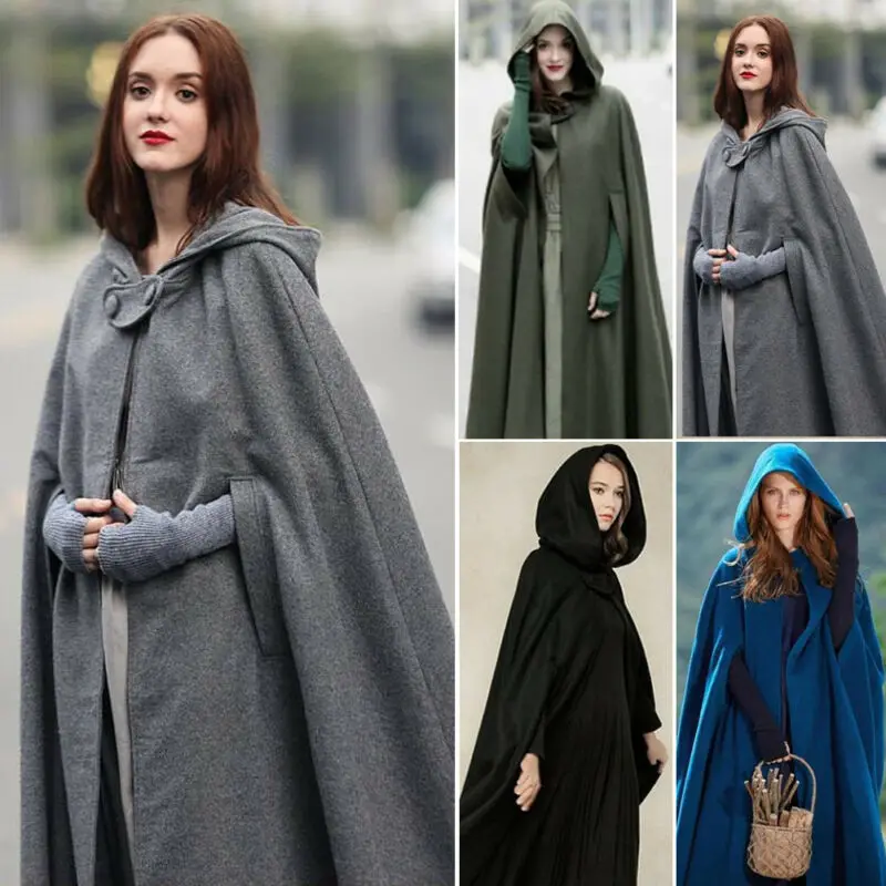 warm hooded cape
