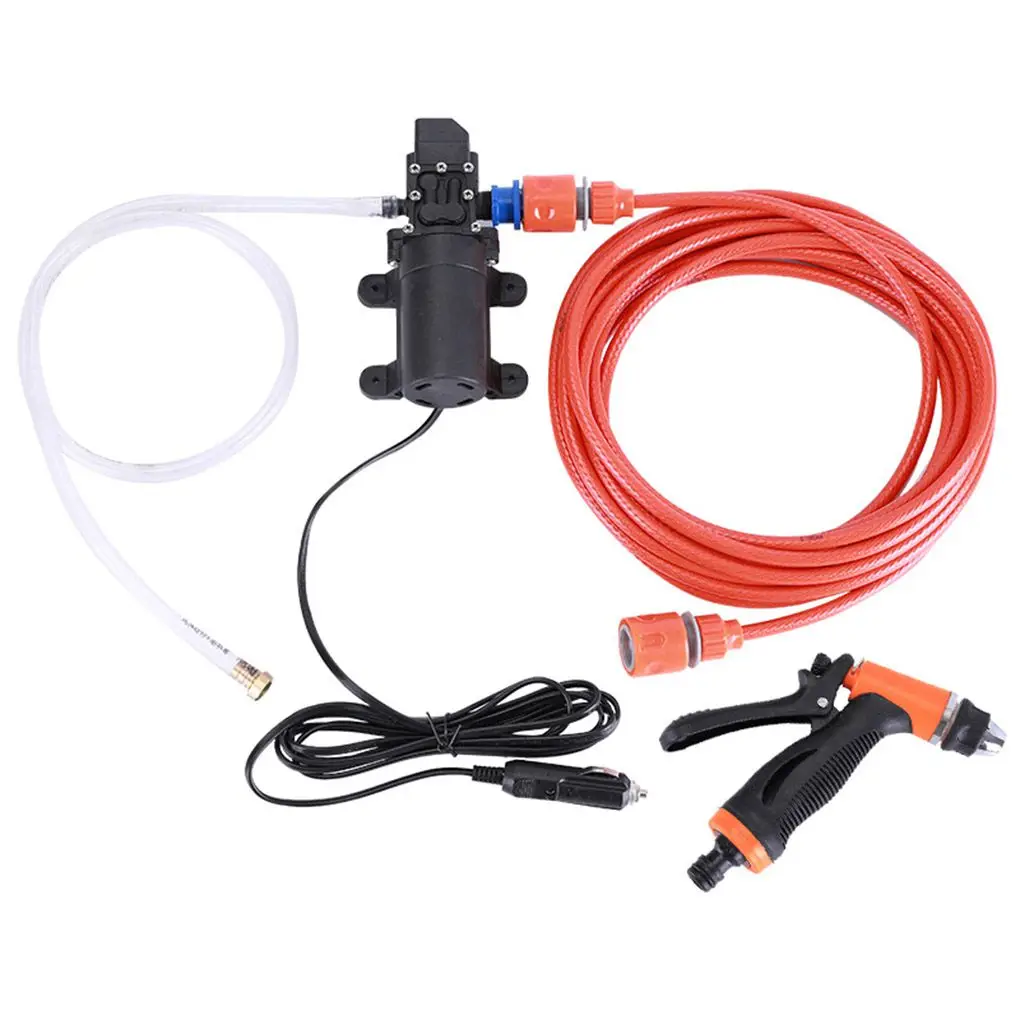 

Portable High Pressure Car Electric Washer Automobile Cleaning Kit Self-priming Washing 12V Pump