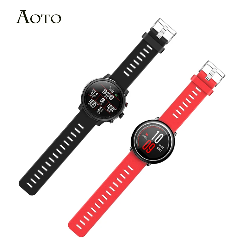 

Soft silicone Watch bands For Xiaomi Huami Amazfit Pace Bracelet Wrist Strap For AMAZFIT Stratos 2 /2S Quick change Strap