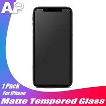 Acespower 9H Matte Case Friendly Tempered Glass Film for iPhone X XS MAX XR 5 6 7 8 Plus Frosted Screen Protector No Fingerprint