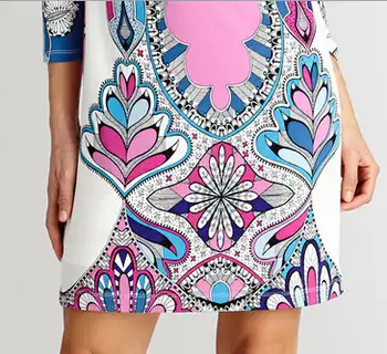 Party Dresses Hot Sale Time-limited Freeshipping Silk jersey Straight Women's Ol Elegant Knitted One-piece Dress Print !