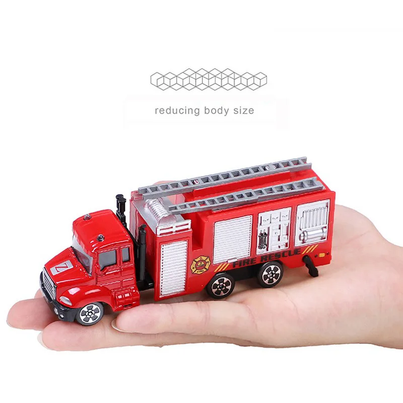 164 Mini Toys Cars Model Alloy Plastic Diecasts Engineering Car Model Display Stand Gift Toys For Kids Children Car Toys (7)