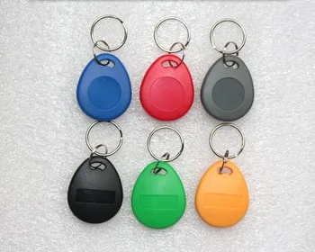 

500pcs/bag RFID key fobs 125KHz proximity ABS key tags for access control Writable & Readable keychain keyfobs T5577 T5557 chip