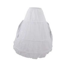 Three Hoops White Wedding Bridal Gown Underskirt Petticoat
