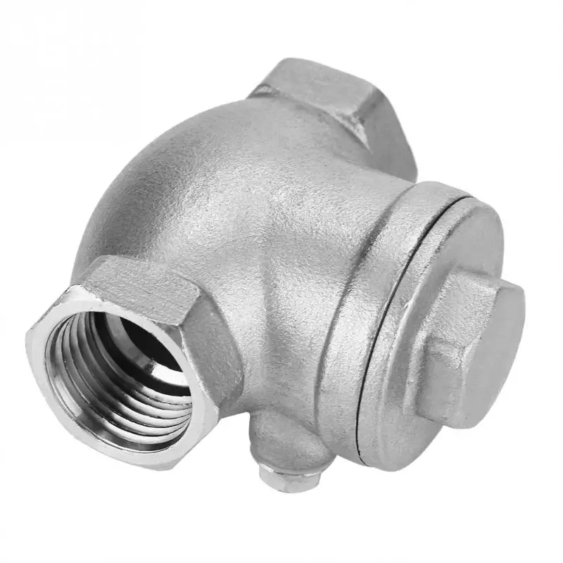 1//2 DN15 Check Valve Stainless Steel One Way Swing Check Valve Backflow Prevention Female Thread WOG 200PSI