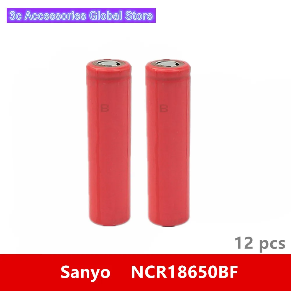 12 шт. 3 7 в 18650 3400 мАч Оригинал для Sanyo NCR18650BF 6 В батарея бренд ячейка игрушечного