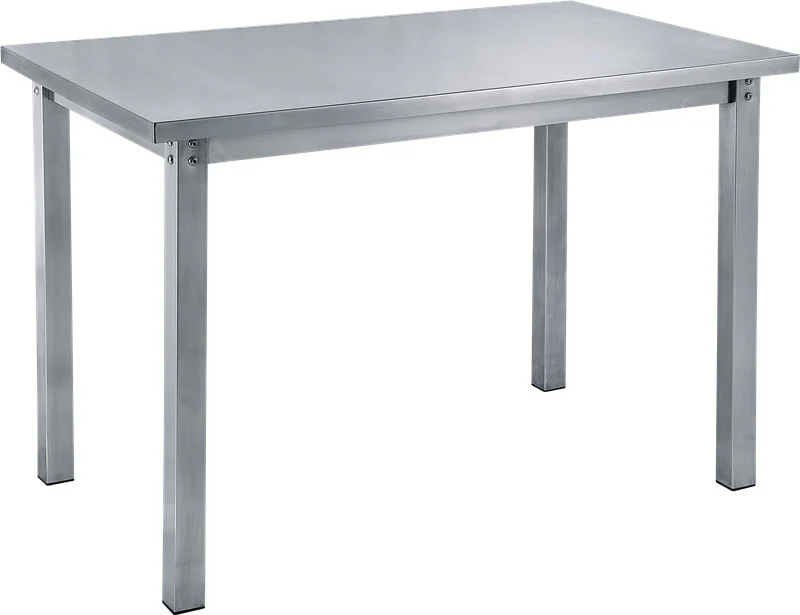 Modern minimalist creative rectangular table stainless steel dining table small apartment home outdoor table