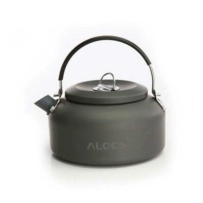 Hervidor acampar al aire libre Picnic agua tetera cafetera 1.4l aluminio conveniente protección del medio ambiente