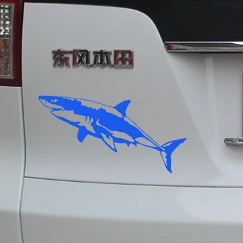 

The Cruelty of Large Marine Animals Eating Shark window Sticker for Laptop Decor Vinyl Decal 12.7cm