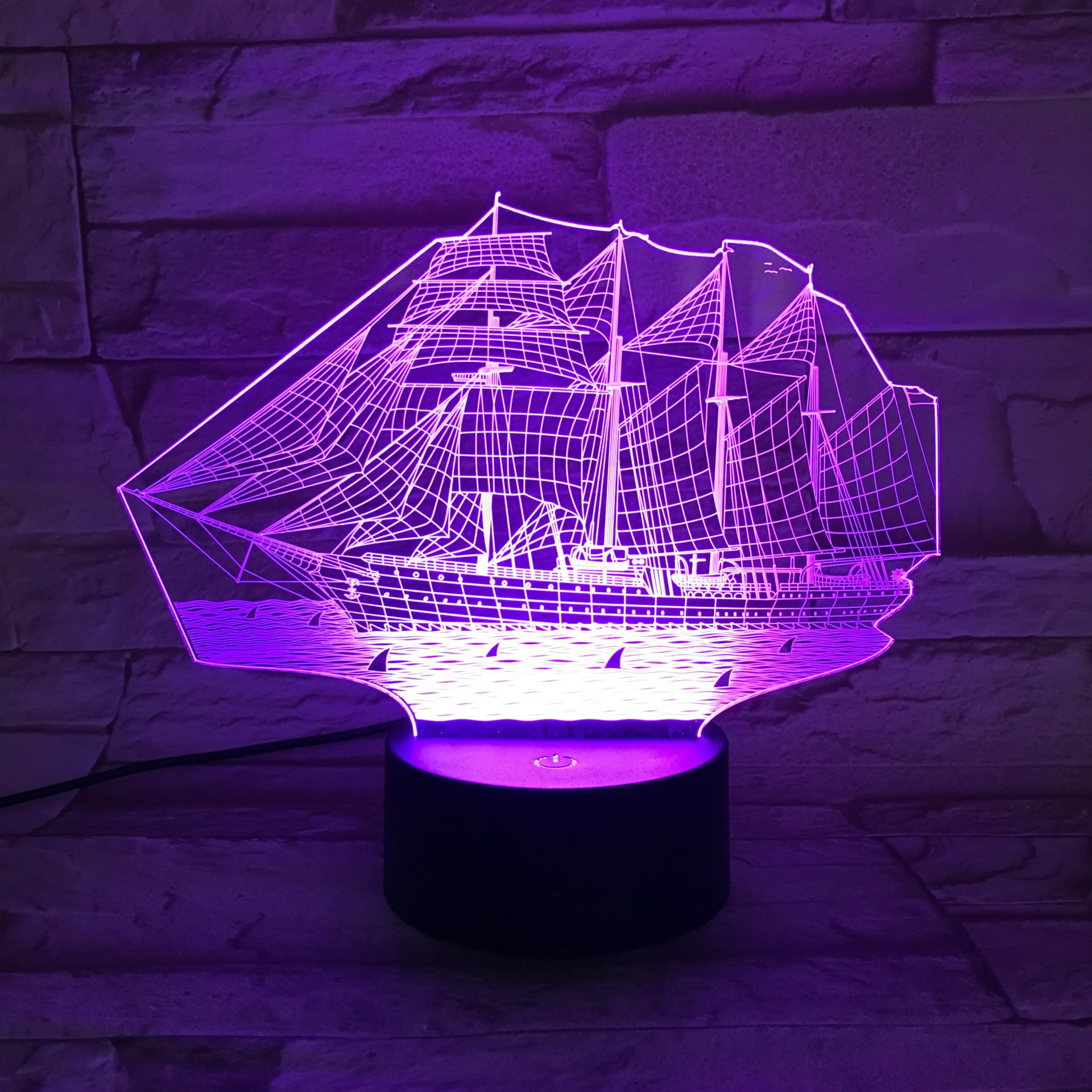 Настольные лампы для гостиной Lamparas De Mesa 3d настольная лампа 7 цветов, новинка, акриловый ночник, светильник для детской комнаты