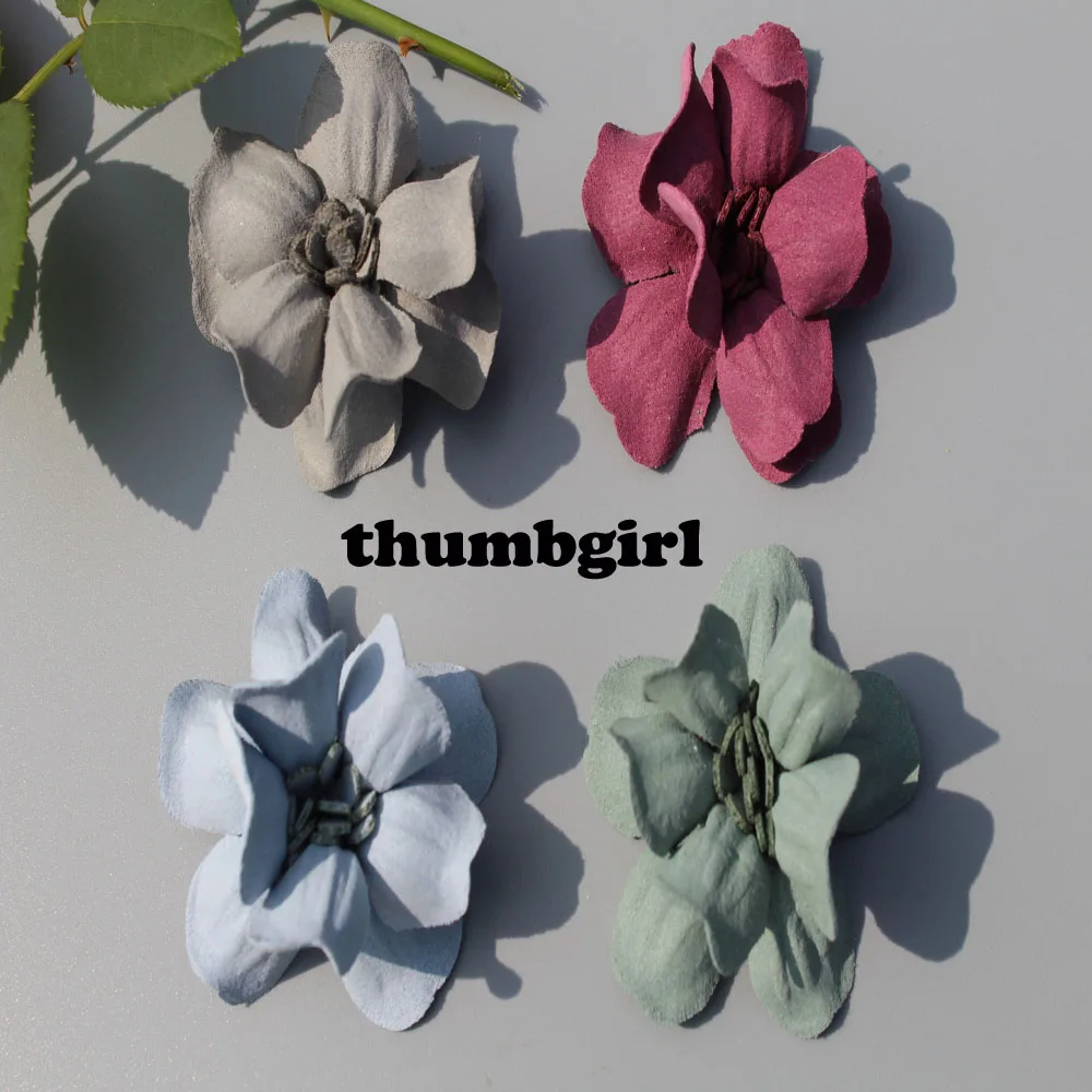 

120ps/lot 3cm Korea style rose Flowers with pistil For Girls Kids' Hair Accessories corsage and hairband shoes decoration