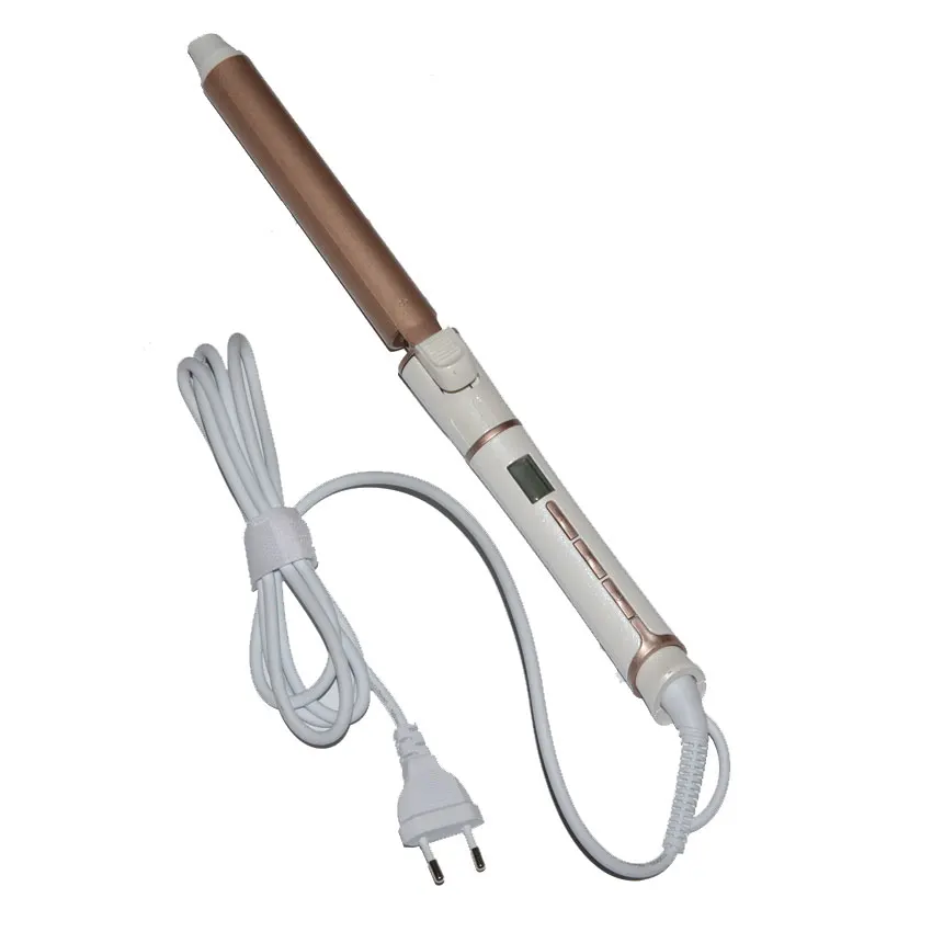 Queenme керамический ЖК-дисплей электрический щипцы для завивки волос профессиональные идеальные щипцы для завивки волос роликовая палочка стайлер Инструменты для укладки