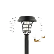 Горячий Солнечный москитный Killernight светильник Открытый Двор Сад газон светильник комаров lInsect насекомых Zapper лампа-ловушка