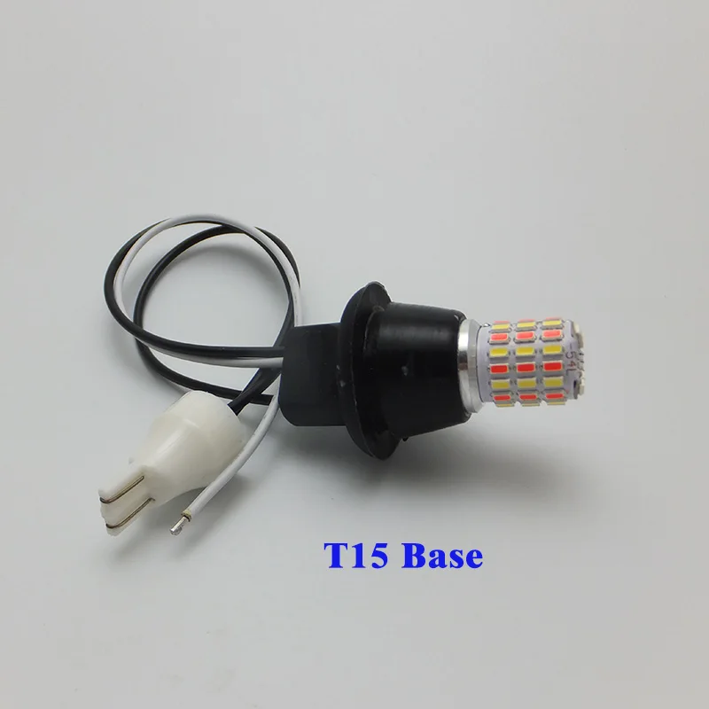 AMYWNTER T20 7440 12V T10 DRL W5W светодиодный светильник с двумя Цвет горки сигнальные лампы