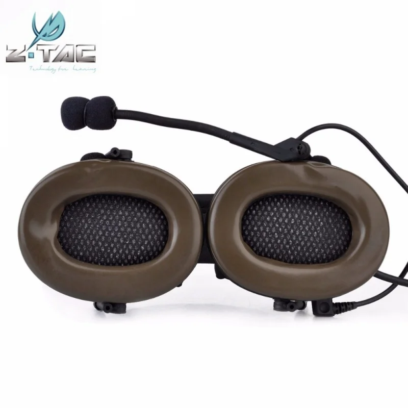 Fone de Ouvido Fone de Ouvido com Cancelamento Tático Comtac Airsoft Paintball Caça 2 com Cancelamento Ruído Ativo Softair Militar Z041 z ii 11 ouvido com cancelamento ruído ativo softair militar z041