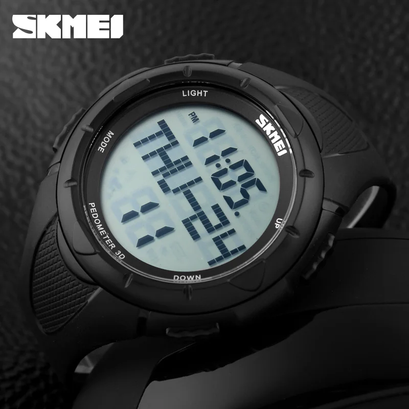 

2017 Popular SKMEI Big Dial Led Sports Watches Men Military Army Digital Outdoor Pedometer Alarm Chrono Resistant Wristwatch Men