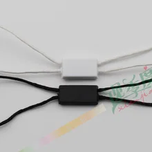 Высококачественная восковая белая черная веревка в одежде, шнур для бирка для одежды с квадратным пластиком с двумя головками