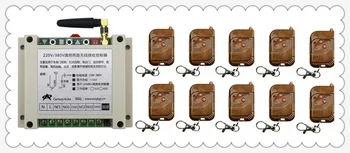 

AC220V 250V 380V 30A 2CH RF Wireless Remote Control Switch System 10 transmitter & 1 receiver relay Receiver Smart Home Switch