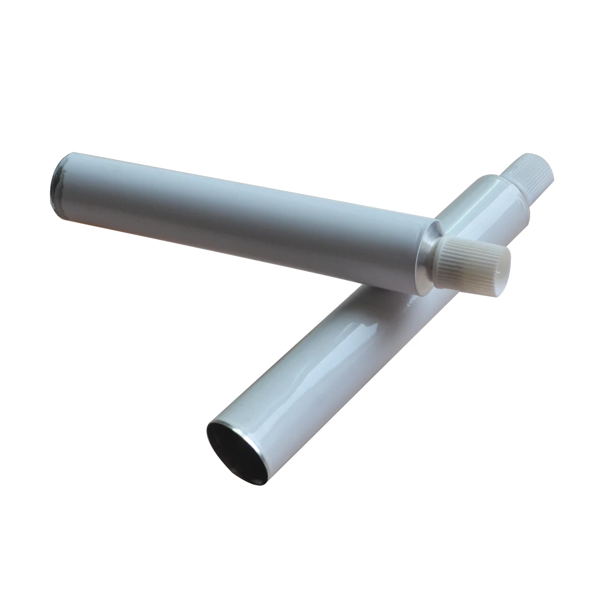 50pcs 30ml Useful White Coating Aluminum Empty Toothpaste Tubes W/ Needle Screw Cap Unsealed Medical Cream Package Tool