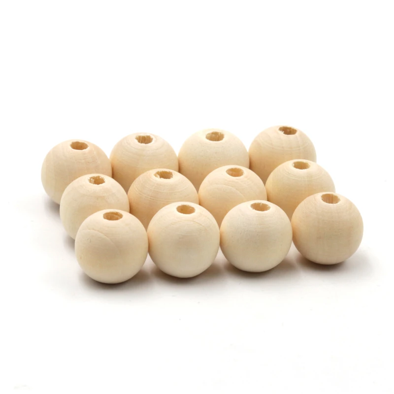 

8MM 10mm Small Wooden Beads Unfinished Wood Beads Baby DiY Crafts 100pcs