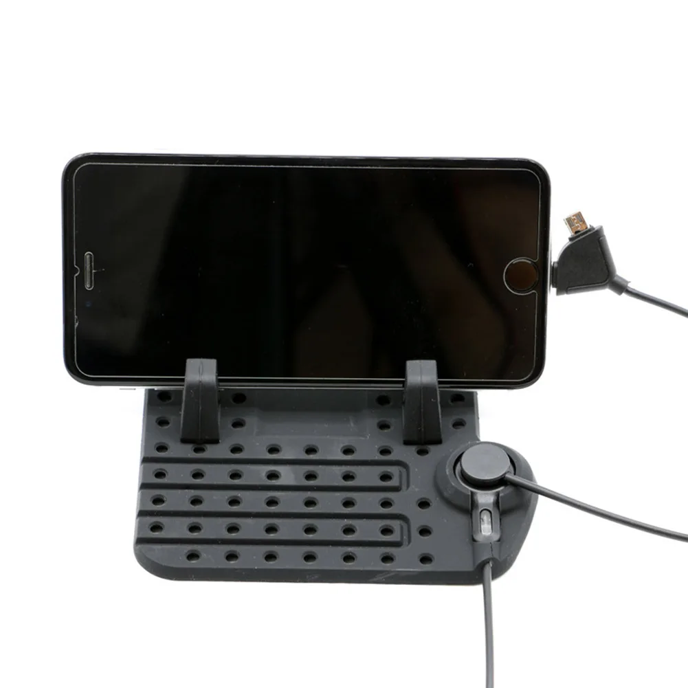 Автомобильный регулируемый кронштейн магнитный держатель для телефона gps коврик с зарядным usb-кабелем горячая распродажа