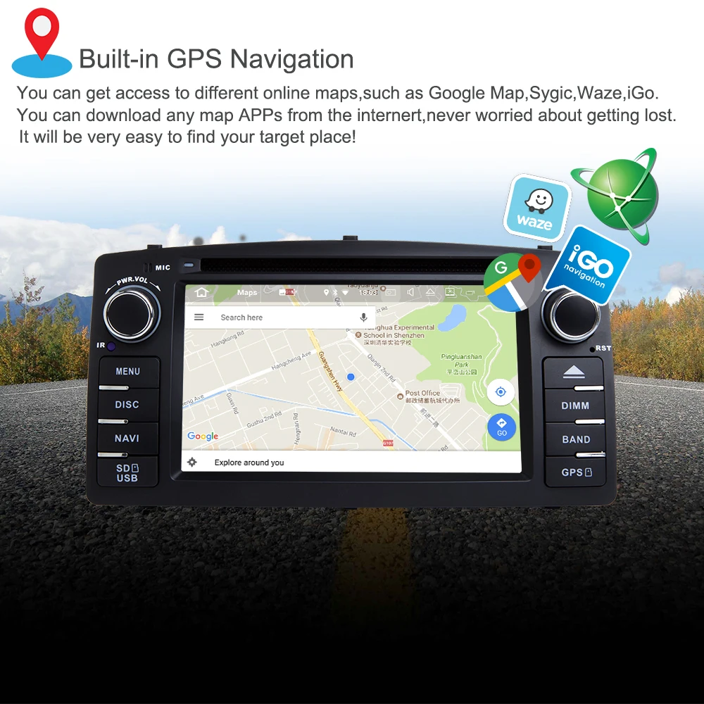 Flash Deal Support Apple Carplay Android9.0 Car DVD GPS Navigation Multimedia Player For Toyota Corolla E120 BYD F3 Auto Audio radio Stereo 1 Flash Deal Support Apple Carplay Android9.0 Car DVD GPS Navigation Multimedia Player For Toyota Corolla E120 BYD F3 Auto Audio radio Stereo 1