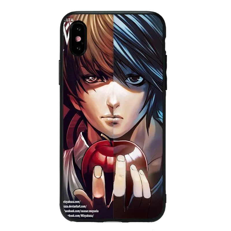 TPU Мягкий черный чехол из ТПУ для телефона с надписью "Death Note", Чехол для телефона для iPhone 11Pro XS MAX 8, 7, 6, 6S Plus, X, 5, 5S, SE, чехол, Fundas Capa - Цвет: TPU