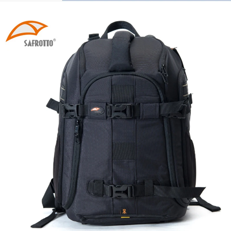 

SAFROTTO DSLR Backpack Multifunctional Camera Backpack 900D Nylon DSLR Bag Organizer Rucksack with Waterproof Rain Cover