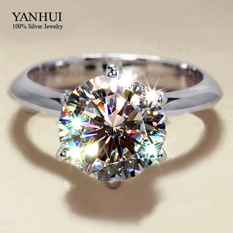 

Wholesale 925 Sterling Silver Jewelry Solid Silver Ring Set 1.5 Carat Sona CZ Diamant Engagement Wedding Rings for Women JZR002