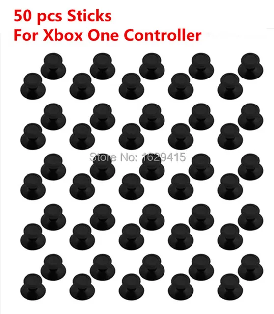 Cheap IVYUEEN Custom 50 pcs Black Replacement Joysticks Thumbsticks Analogue Sticks for Xbox One 1 Wireless / Wired Controller Cap