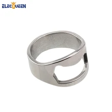 Открывалка для пивных бутылок, 2 шт./лот открывалка для пивных бутылок из нержавеющей стали в форме кольца, открывалка для пивных бутылок серебряного цвета