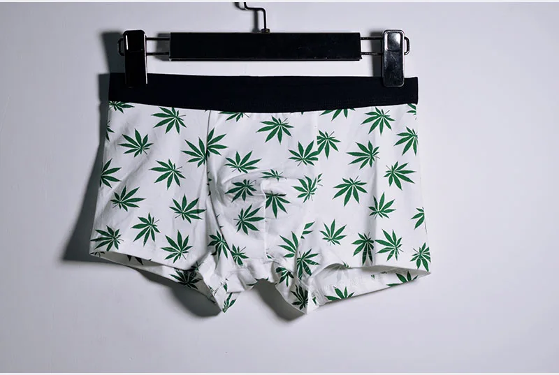 Breathable Men Boxers 365 Cotton Boxer Shorts Brand Underwear Man Cuecas Underpants Boxer Maple Leaves Panties Men Trunks BTS027 (3)