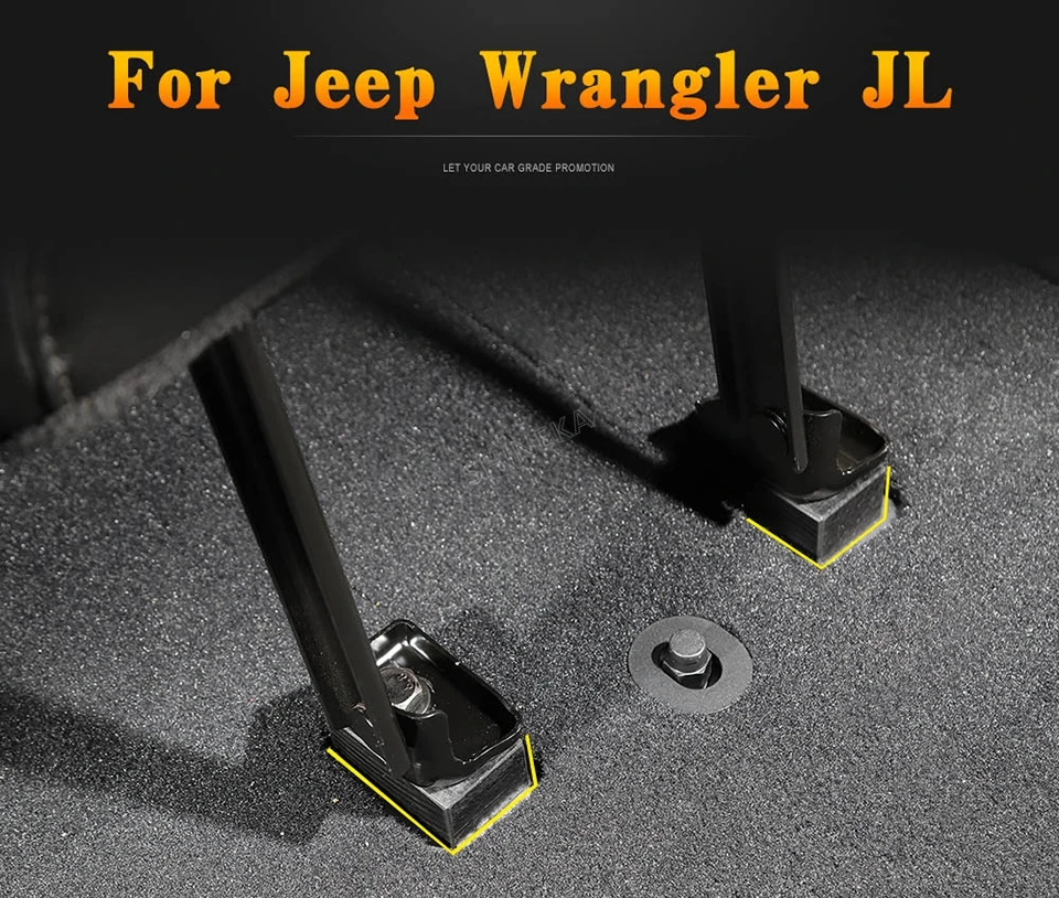 1SHINEKA Seats Accessoires for Jeep Wrangler JL 2018 Seat Spacers Bolts Rear Seat Recline Kit for Wrangler JL Rubicon Sahara