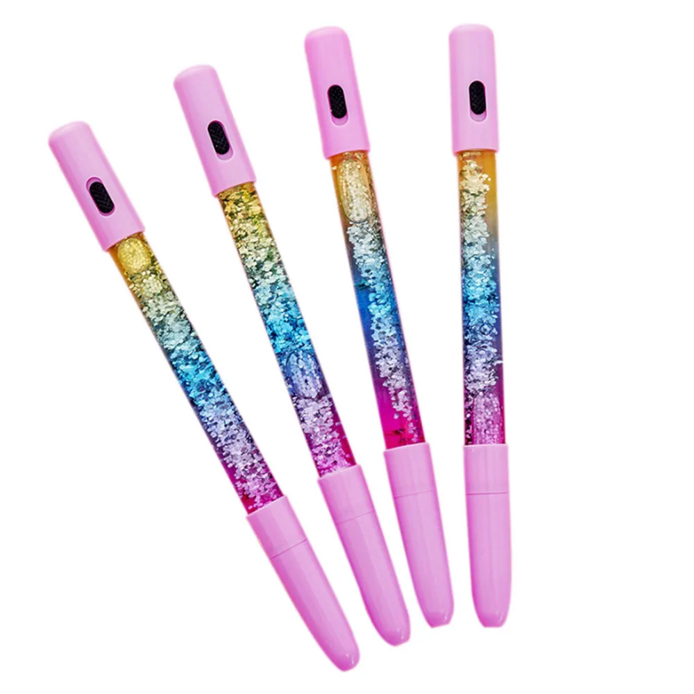 

5PCS Glow Gel pen Highlighter Student School Pen Colorful Quicksand Magic Wand Pen Creative Stationery