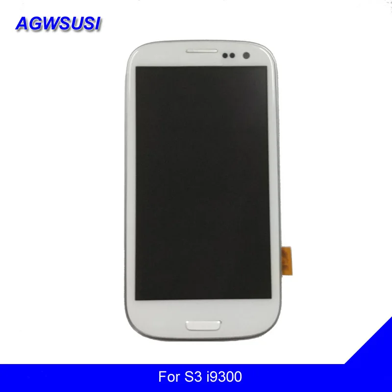 

For Samsung Galaxy S III S3 i9300 i9301 i9305 i535 i747 Touch Screen Digitizer Sensor + LCD Display Monitor Panel Assembly Frame