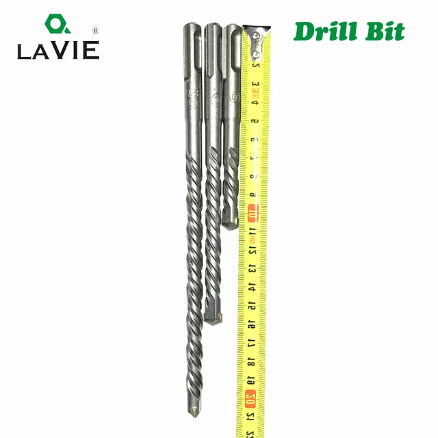 LAVIE-brocas de martillo eléctrico para pared, ladrillo de hormigón, mampostería, perforadora de 110mm, 160mm, 4, 5, 6, 7, 8, 10, 12 SDS Plus, 1 unidad 5