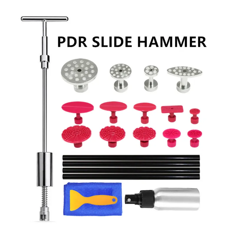 

WEYHAA PDR Tools Slide Hammer Kit Car Dent Repair Tools Paintless Dent Remove Set Slide Hammer Puller Tabs PDR Tools For Dent