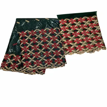 

Bazin brode getzner 2019 latest Nigerian lace fabric with stones high quality African bazin riche getzner 5+2yards/lot ky65-1449