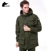 Мужская военная форма M65, Тренч размера плюс, камуфляжная, тонкая талия, Классическая, ватная, 101, ВВС, парка, куртка, пальто для мужчин, BF802