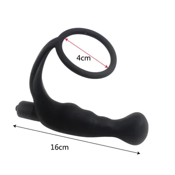 Men Prostate Massager Cock Vibration Ring Anal Vibrator Stimulate Butt Plug For Men Adult Erotic Anal Sex Toys Penis Sleeve Ring 2