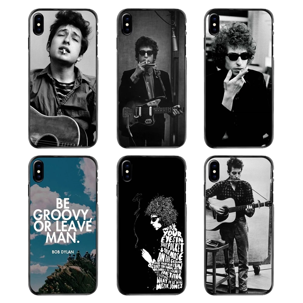 

Phone Bag Case For Samsung Galaxy Note 2 3 4 5 S2 S3 S4 S5 MINI S6 S7 edge S9 S8 Plus American Rock Bob Dylan Smoking Art Poster