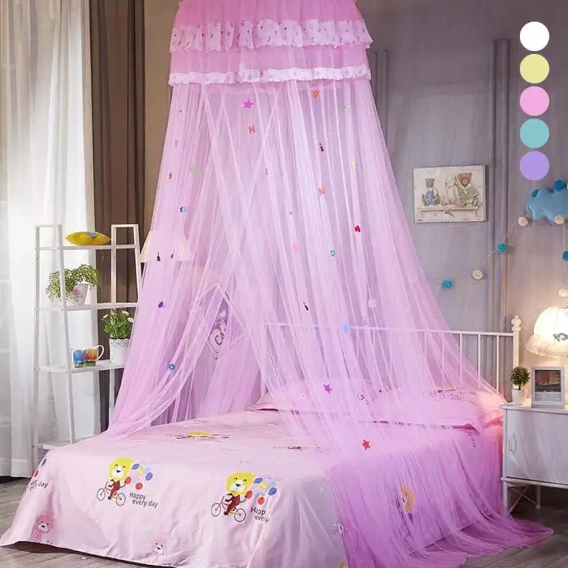 

Lace Dome Baby Canopies Round Hanging Mosquito Net Girls Room Decor In A Cot Sky Of Bed Canopy Bed Curtain Tent For Adults A55