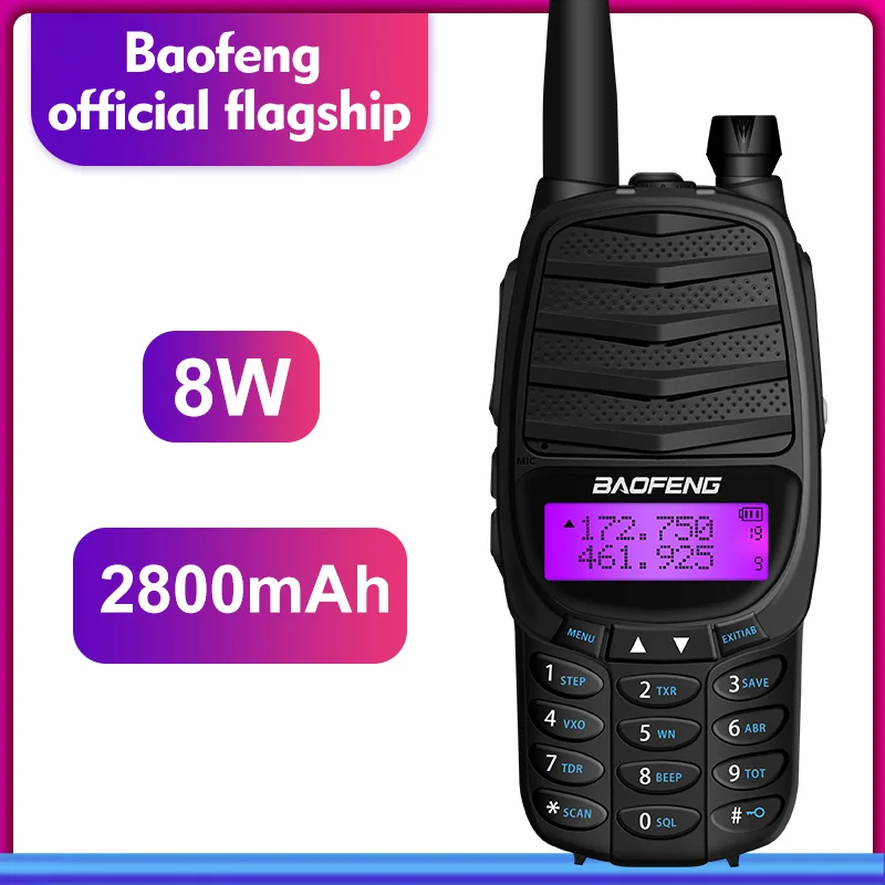 

2019 new walkie talkie baofeng RS-UV800 two way radio 8w Dual-Band UHF&VHF Portable radio UV-82 PLUS Transceiver Ham Radio gift