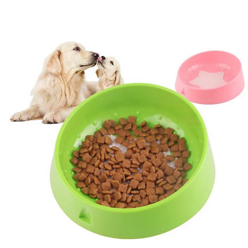 Hoomall 1PC Puppy Cat Slow Down Eatting Dog Feeder Pet Products Plastic Bowl Cute Anti Choke Bowls |