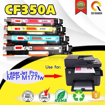 

2pcs Cyan CF351A 130A Compatible Color Toner Cartridge for hp Color LaserJet Pro MFP M176n, M176 M177fw M177 printer