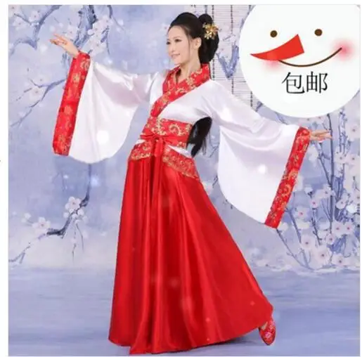 Новые женские древней династии Тан императрица платье традиционный Hanfu косплей одежда 6 видов цветов женщины Древние китайские костюм - Цвет: Red