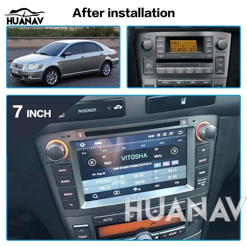 Автомобильный dvd-плеер gps навигация для Toyota Avensis 2002-2008 T250 Android 9,0 мультимедиа 2 din Автомобильный Радио gps авто стерео головное устройство
