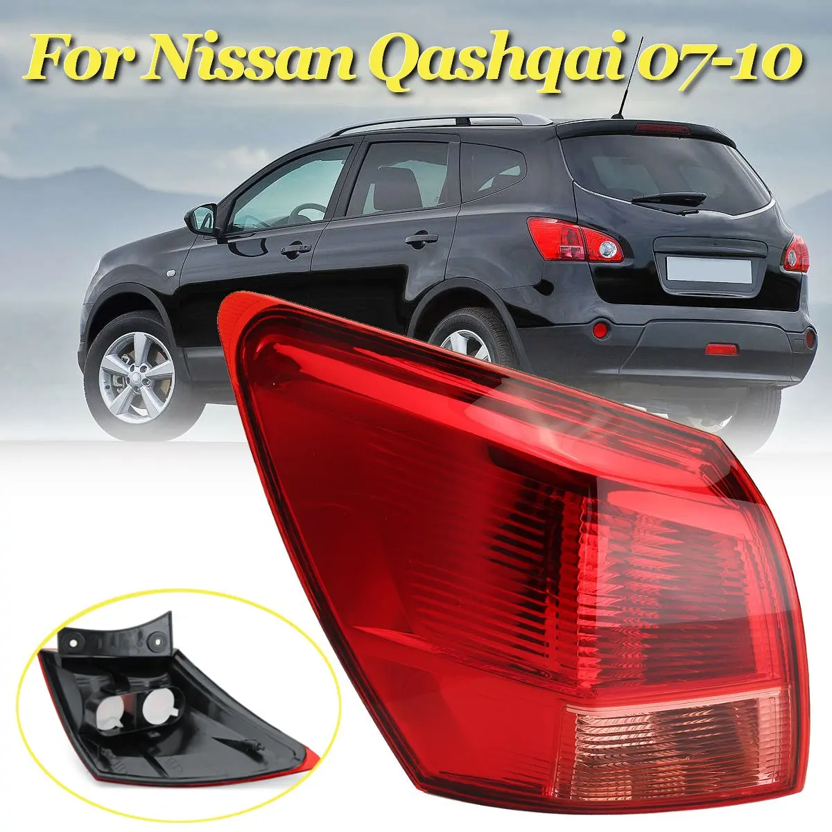 Влево/вправо внешний задний светильник LED лампа хвост сзади светильник Тормозная Стоп лампа светильник для Nissan Qashqai 2007 2008 2009 2010 - Цвет: Left